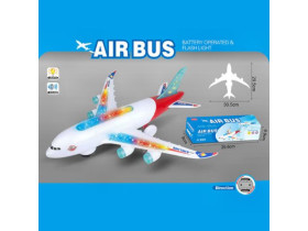Самолет 6283 (120) колесо свободного движения, свет, звук, в коробке