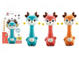 Брязкальце 898 Y22 (216/2) 3 кольори Оленя барабан-тріскачка, можна стерилізувати