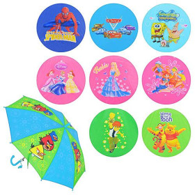 Зонтик детский MK 0206 (100шт) свисток, 80см, +микс видов, в кульке, 62,5см