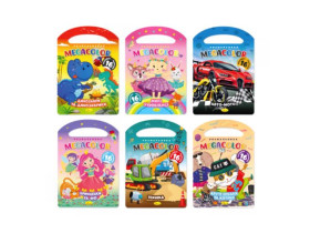 Розмальовка з ручкою "MEGACOLOR" Мікс РМ-68 "Апельсин" 16 + 2 арк.наліпок (18шт)