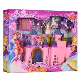 Замок SG-2973/ 2088 (24шт) принцессы,муз,св,фиг.меб,карет,на бат,в кор31,5-47-6см