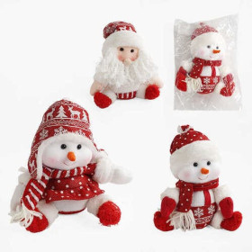 Новорічна декоративна іграшка C 67796 (96) 3 види, сидяча, висота 19см, в пакеті