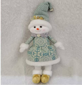 Новорічна декоративна іграшка C 67853 Сніговик, висота: 39 см, в пакеті
