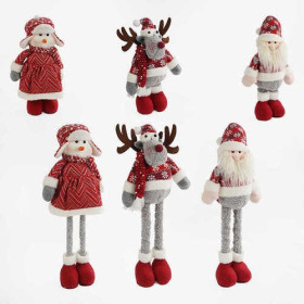 Новорічна декор. іграшка D 35045 (24) 3 види, мін висота 35см,макс.висота 58см,телескопічні ноги