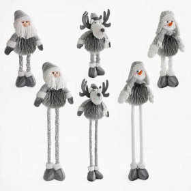 Новорічний персонаж D 35046 (24) 3 види, мін.висота 53см, макс.висота 86см,телескопічні ноги