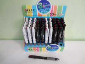 Ручка SAT 6012 3-х цв. (50/1500)