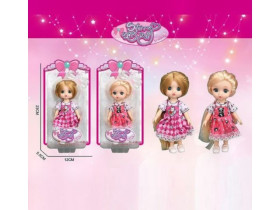 Лялька SK 096 A (144/2) 2 види, висота: 16 см, імітація скляних очей, шарнірні суглоби, на листі