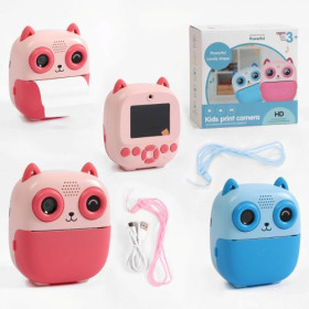 Фотоапарат-принтер C 73493 фронтальна камера, type-C, роз’єм для TF-карти, фото, відео, 4 гри