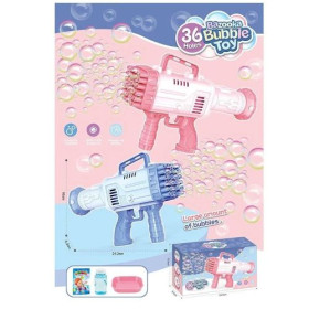 Установка з мильними бульбашками 829 (60/2) 2 види, 36 отворів, від батарейок, мильний розчин