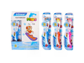 Зубна щітка дитяча Vinsa Soft 15 см дельфін 708 (12шт)