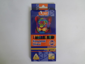 Олівці 12/24 кольорів Умка ЦК42-22 трикутні (12/240)