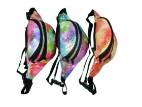 Сумка на пояс 1311-16 Веселка 3зм.36*10см (12шт) бананка