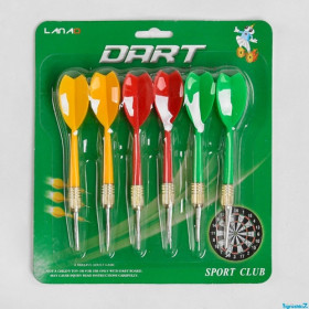 Дротики для дартса C 47848 (240) 6штук на листі (1уп)