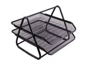 Лоток горизонтальний метал.2від.чорний 542490/1086-B