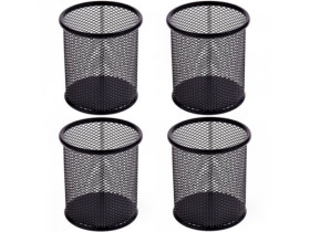 Стакан для ручок метал.круглий ЧОРНИЙ 08224/56200 (12шт/96)