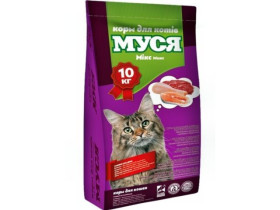 Сухий корм для котів Мікс мяса Муся10 кг