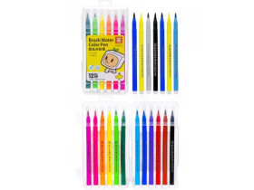 Фломастер-пензлик 12 кольорів 1221-12 в пластиковому боксі (160)