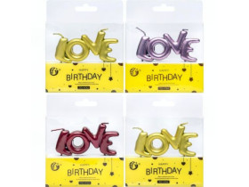 Набір свічок для торта LOVE" JY-1062