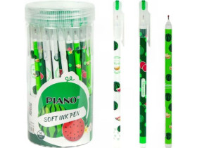 Ручка масляна PIANO у тубусі PT-1117 синя (50шт)