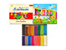 Пластилін 16кол 320гр Тетрада  В ШОУ БОКСІ (20шт)
