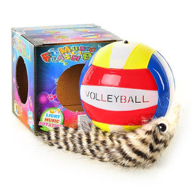 Хвостик YD 0938 A (72шт) мяч, муз(англ), свет, на бат-ке, в кор-ке