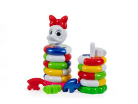 Піраміда Пазл (качечка дівчинка) арт.1815, Іграшка дитяча, Бамсик (14шт)