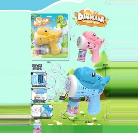 Пістолет з мильними бульбашками 10207 підсвічування,мильний розчин,на листі