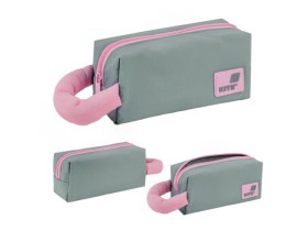 Пенал Kite K25-2703-2 сіро-рожевий