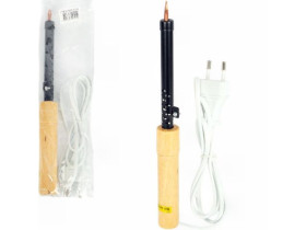 Паяльник електричний 60W з деревяною ручкою 514