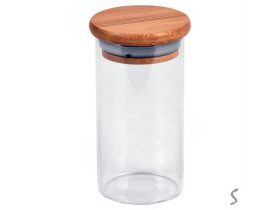 Банка з бамбуковою кришкою 120мл 4.7*9см R101224-9 (160шт)