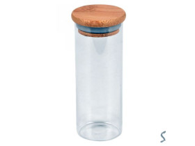 Банка з бамбуковою кришкою 150мл 4.7*12см R101224-12 (160шт)