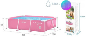 Басейн 28266 Intex.каркасний 220*150*60см (1шт) від 6 років, 1662л
