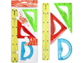 Н-р лінійок неламайок 30см 2028-4 / 0030 (12шт/288)