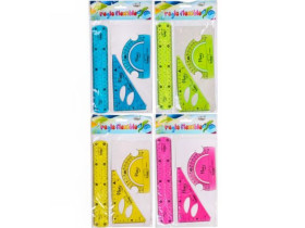 Н-р лінійок неламайок 20см 2028-3 (12шт/288)