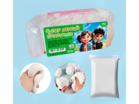 Моделін 6шт, 200гр, Білий колір зі стеками (6шт) 832773