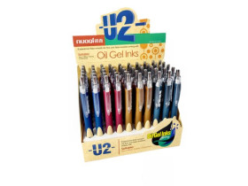 Ручка 6822 Vinson автоматична, синя  (50шт) 001847