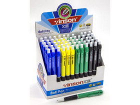 Ручка Vinson 328 синя, автоматична (60/2400) 001713