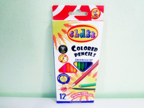 Олівці 12 кольорів CLASS 1912 трикутні (12/240)