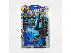 Поліцейський набір 555 AW-3 (120/2) автомат, пістолет, гранати, мішень, на листі