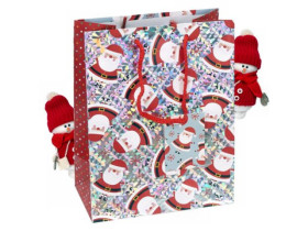 Сумка подарункова новорічна, 18×23×10 см, арт. 21378 (10 шт.)