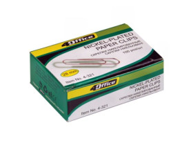 Скріпка 28мм Leader 325800,OFFICE 4-321 (10шт)