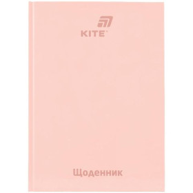 Щоденник шкільний Kite, тверда обкладинка K26-262-14, світло рожевий