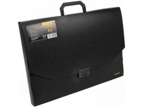 Портфель-коробка A3, чорний, SOZ 5065