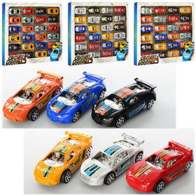 Набор машинок 999-4C-6C-4D (36шт) 9см, 24шт, 3 вида, в кор-ке
