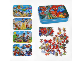 Пазли C 67042 “Герої” 60 елементів, металева коробка