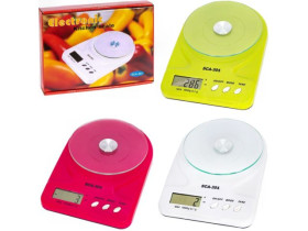 Ваги кухонні електронні, 7 кг, SCA-301, скляна платформа Ø15 см, 24,5×16,5 см, арт. X2-130