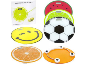 Ваги підлогові побутові круглі 2003AT скляні до 180кг D 33см