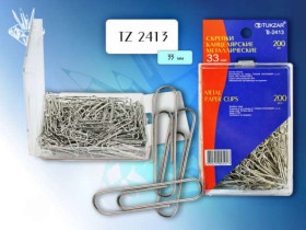 Скрепка плас.кор.(200шт) TZ-2413 (24/288)