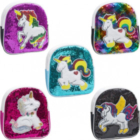 S 23-S 27 Рюкзак дитячий єкокожа "Єдиноріг" 27*28*8см