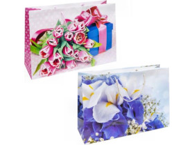 Сумка 6024 подарункова квіти 33*46*15см (12шт)